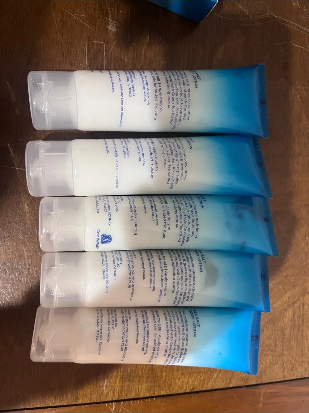 Disney Resorts H2O lotion and soap
